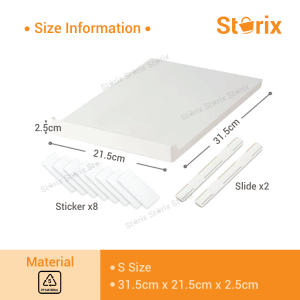 Storix PP Material Retractable Kitchen Cabinet Storage Box Organizer Tray Multifunctional Slide Rail Pull Basket