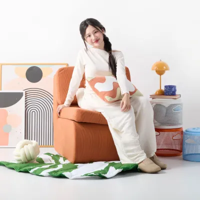 Koncept Furniture โซฟา 1 ที่นั่ง รุ่น Brook สีส้ม (66x80x73 ซม.)