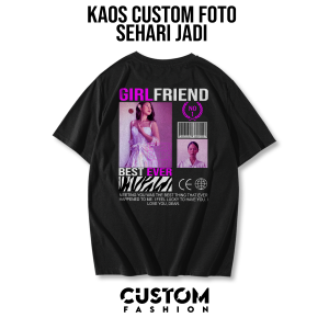 Kaos Custom Bucin Aesthetic Street Wear / Bisa Riquest Foto Pacar / kaos Distro Murah / kaos Keren / Kaos Terlaris / Kaos Sablon / Bisa Tambah Foto T-shirt Pria Wanita / Baju Fashion Atas pria Wanita / Bisa COD Terbaru