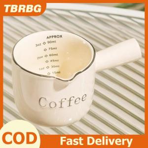 TBRBG Gốm Espresso Cà Phê Đo cup với quy mô khai thác cup sữa cup sữa Pitcher với xử lý pha cà phê Mixer quy mô đo Mugs