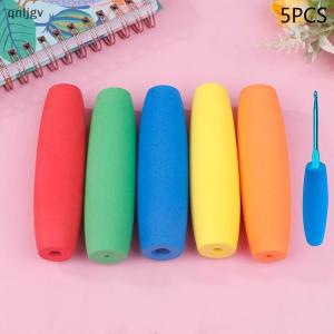 🔥🔥🔥qnljgv 5 cái Ergonomic Crochet xử lý thiết lập thoải mái xử lý cho Crochet Hooks đa kích thước Crochet móc phụ kiện cho 2mm-8mm móc
