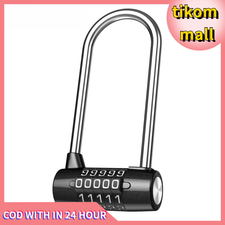 Long Password Padlock Dormitory Cabinet Long Beam Lock Large Lock ...