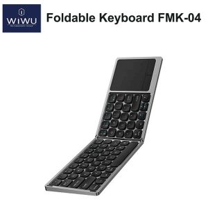 Bàn Phím ko dây Bluetooth Mini Gấp Gọn cho điện thoại máy tính bảng IPad có kèm chuột Touch Pad Wiwu FMK-04