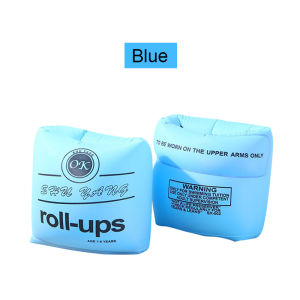 Inflatable Swimming Arm Band 1 Pair Adult Kids Arm Ring Safety Ring Float Swimming Pool Swim Tube Swimming Sleeve Aid Float Dual Floater Sleeves Swimming Equipment