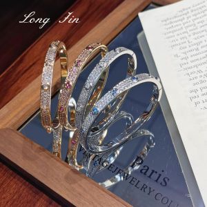 Gypsophila Full of Diamonds Retro Bracelet Heavy Industry Exquisite Jewelry Snap Buckle All-match Jewelry