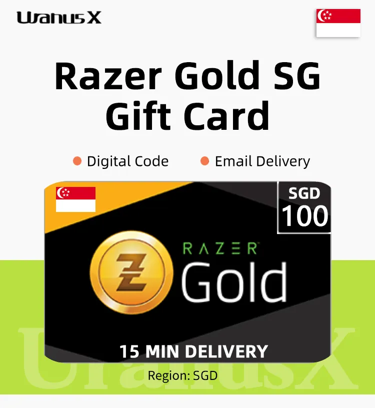 その他 L GEAR SOLID TRADING CARD Gold 021 Razer Gold SG SGD 100 PIN Gift Card ⚡Razer Gold Direct PIN Code