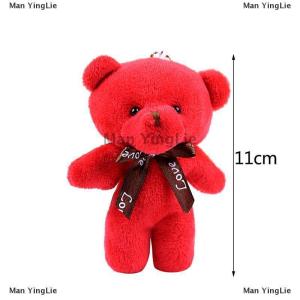 [COD] Man YingLie Bear Plush Toys Mini Teddy Bear Dolls Toy Bear Pendant costume creative Pendant Party Wedding Keychain Bag Pendant Teddy Doll
