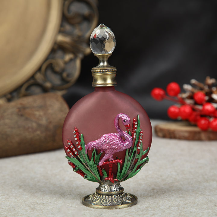 Vintage Perfume Bottle, Red Flamingo Perfume Bottle 30ML Portable
