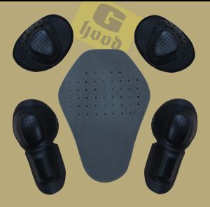 เสื้อฮู้ดการ์ดลายพรางดำลายเล็ก สำหรับขับขี่มอเตอร์ไซค์ พร้อมแข็ง ป้องกัน 5 จุด