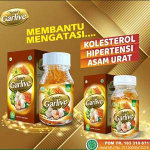 Habbats Garlive 1 Botol Isi 100 kapsul – Herbal Alami untuk Kesemutan & Asam Urat