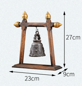 เฟอร์นิเจอร์ไม้เนื้อแข็งนูนไม้ช้างทองแดงกระดิ่งประดับงานฝีมือ เครื่องประดับสร้างสรรค์ เครื่องประดับร้านค้า ตกแต่งห้องนั่งเล่น เครื่องประดับระฆังช้าง
