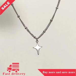 [COD] Ins Style Simple Trendy Star Choker Necklace Pendant Neck Chain Sweater Chain For Women Men Fashion Party Jewelry Accessories
