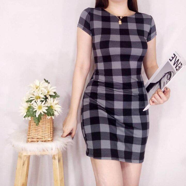 Trendy clearance plaid dress