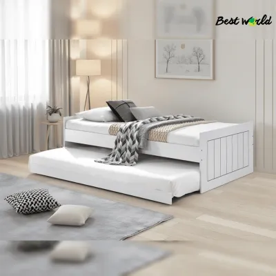 NARA Single / Super Single Bed Frame with Trundle - BED 8019