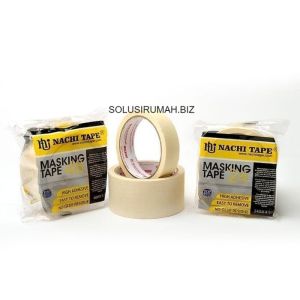 Masking Tape Isolasi Lakban Kertas Nachi 24mm x 20Y 24 mm 1 inch 1"