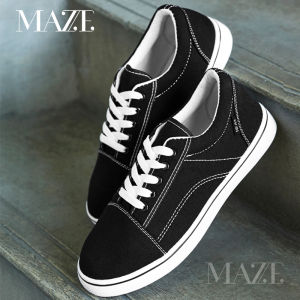 MAZE Skool Classic Sneakers Casual Canvas Black Shoes White Lace Sneaker Man Woman Street Fashion