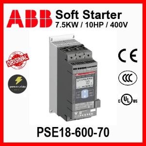 ABB SOFTSTARTER PSE18-600-70 7.5KW / 10HP / 400V Soft Starter (1SFA897101R7000)