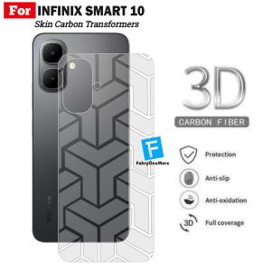 Skin Carbon Infinix Smart 10 / 10 Plus / 10 HD Garskin Motif Transformers Pelindung Belakang