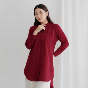 LUX SEPHORA atasan wanita I longsleeve I kemeja wanita I crinkle I blouse wanita