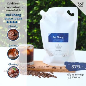 Cold Brew Concentrate Doi Chang ดอยช้าง กาแฟสกัดเย็นชนิดเข้มข้น 1000 ml.