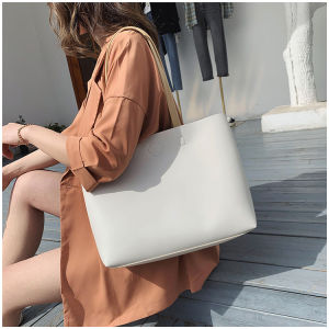 Bag With Magnetic suction buckle Shoulder Bags For Women KoreanLeather Large Capacity Woman Shopping Tote