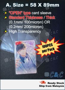 100PCS Card Sleeve card inner sleeve card protector TCG pokemon yugioh digimon card