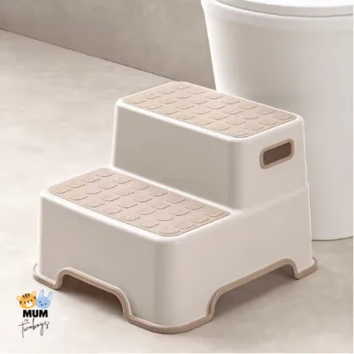 [MUMof2boys] Kids 2-Step Anti-Slip Stool for Bathroom & Toilet Training – Toddler Safety Step Stool