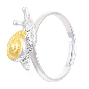 COVIEEZB Có thể điều chỉnh Bông tai hình ốc sên Hợp kim Hài hước Vòng mở ốc sên Ins Tinh tế Trang sức hình ốc sên Hàng ngày