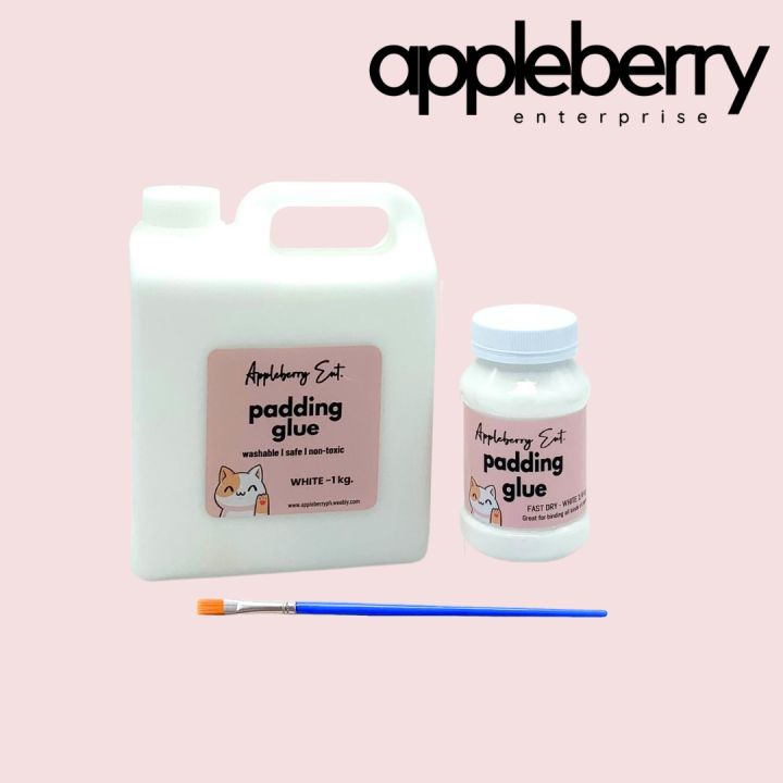 Padding Glue WHITE ( for DIY Notepad ) FREE BRUSH Lazada PH
