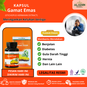 Obat Vertigo Herbal - Walatra Gamat Emas Kapsul Original Kemasan Baru ( Kapsul Gamat Emas )