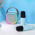 K12 Mini High End Wireless Audio Mini Home With 1 Microphones Professional Karaoke Speaker. 