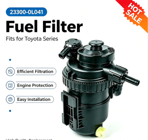 Fuel Filter Primer Pump for Toyota Hilux Vigo Fortuner 1KD-FTV 2KD-FTV OE 23300-0L041