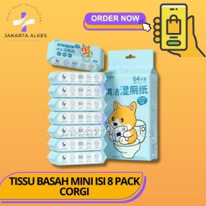 8pcs/Set Tissue Basah Mini/ Tissue Basah Travel/Wet Wipes Mini TISSUE BASAH BABY MURAH BABY WIPES WET TISSUE