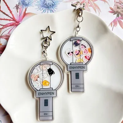 ENHYPEN Lightstick Keychain Shaker Toy Riki Nishimura SungHoon Park Jongseong Gift Accessories