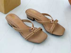 Sandal wanita kekinian 2024 sandal wanita dewasa blok hels hak 3cm
