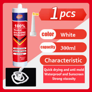 [Free Glue Gun] Silicone Sealant Strong Gap-Filling Adhesive Glue Mildew-Resistant No Cracking