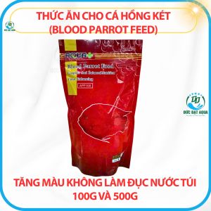 Thức ăn cho cá hồng két (Blood Parrot feed) tăng màu không đục nước túi 100g và 500g