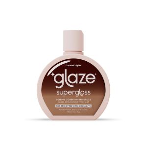 Glaze Super Gloss Color Conditioning Gloss – Caramel Lights for Medium to Dark Brown Hair with Highlights – Rinse Out Semi-Permanent Hair Gloss that Enhances Color and Boosts Shine & Hydration