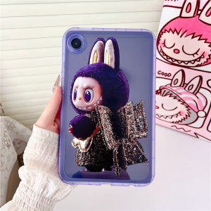 Kids Cute Cartoon LABUBU Case For Samsung Galaxy Tab A7 A8 A9 A9+ S6 Lite S9 S9FE S10FE 5G SM-T225 X110 P610 X210 X710 X510 X520 10.9 10.4 10.5 11.0 inch Tablet Soft TPU Jelly Shockproof Clear Back Cover