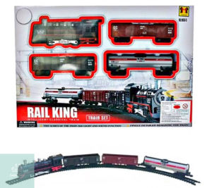 Mainan Anak Kereta Rail King Set Rel Kereta Suara & Lampu 19051-3