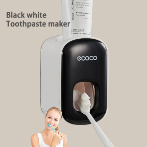 🚚【SG spot】 Wall-mounted toothbrush holder clean place in the bathroom no punching upside down drain sorting and storage