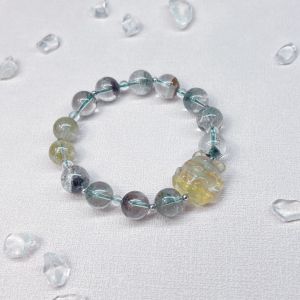 【OwniCrystos】狐仙 Nine-tailed fox Four Season Green Phantom Quartz Natural crystal bracelet bangle 九尾狐 四季幽灵 水晶手链手串
