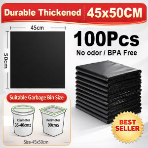 100Pcs Strong Trash bag Biodegradable Garbage Bag 100pcs Makapal For Home Office Kitchen Use