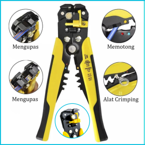 COD Cepat Tang Kupas Potong Kabel Multifungsi Automatic Wire Stripper & Crimper Super Tajam / Tang Klem Skun Kabel 6526
