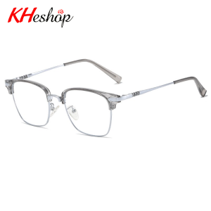 Kính Thời Trang 0 độ có thể thay tròng form Club Master bản Hàn dành cho Nam nữ trào lưu cổ điển lịch lăm  mã Y1177 - kheshop