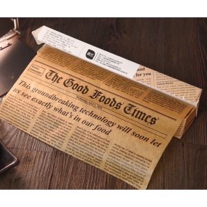 กระดาษไข กระดาษไขรองอบลายหนังสือพิมพ์