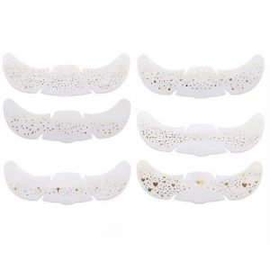 6Pcs Sparkle Face Temporary Tattoo Long Lasting Star Heart Freckle Tattoo Disposable Freckle Makeup Face Tattoo Sticker Make Up