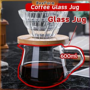 B.F. Household Glass Coffee Jug Hand Brewed Coffee Maker Teapot