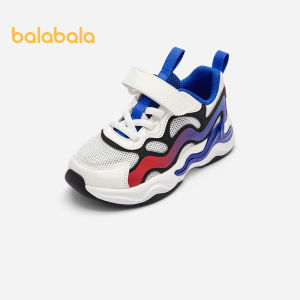Balabala Childrens Shoes Childrens Sneakers Breathable Shoes For Boys And Girls 2024 Summer Mesh Jogging Shoes Color Contrast
