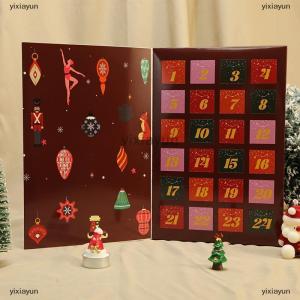 [COD] yixiayun Christmas Advent Filling Box 24 Days Fillable Reusable Kids Christmas Countdown Calendar Gift Box For Candy Toys Jewelry